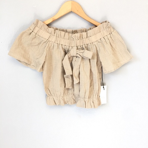 Active USA Tops - SALE🔺Ruffle Off The Shoulder Prairie Cropped Top